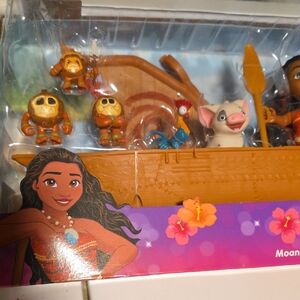 Moana Adventure Playset with Brown Canoe